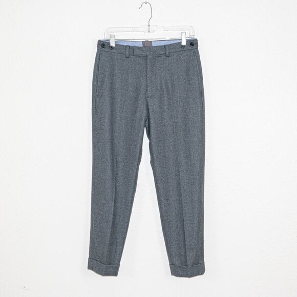 Beams Plus Small Brushed Flannel Trouser Pants in Gray fit 30x26 - Picture 1 of 7
